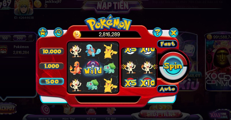 Mini slot Pokémon 789 Club