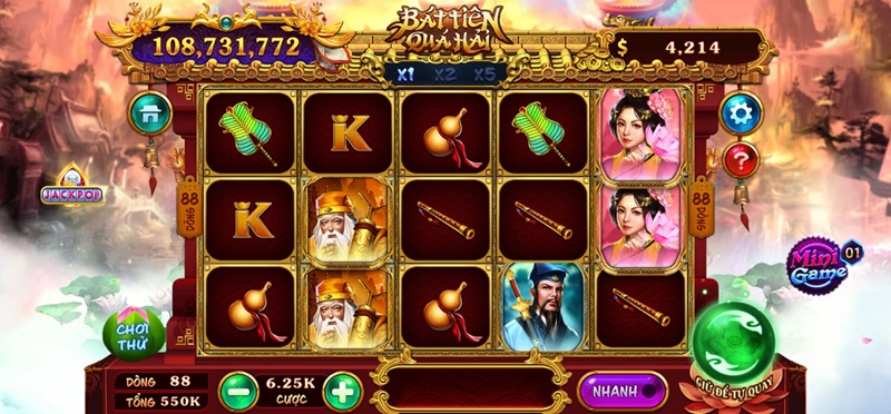 Slot kỳ ảo Bát Tiên Quá Hải RikVip