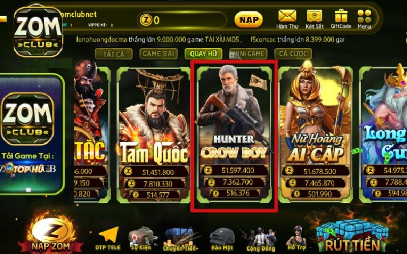 Phiêu bạt trong Hunter Cowboy ZomClub